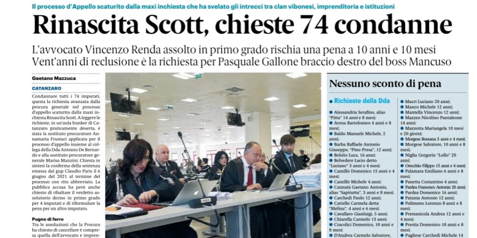 Rassegna Stampa Edizioni Calabria Gazzetta Del Sud