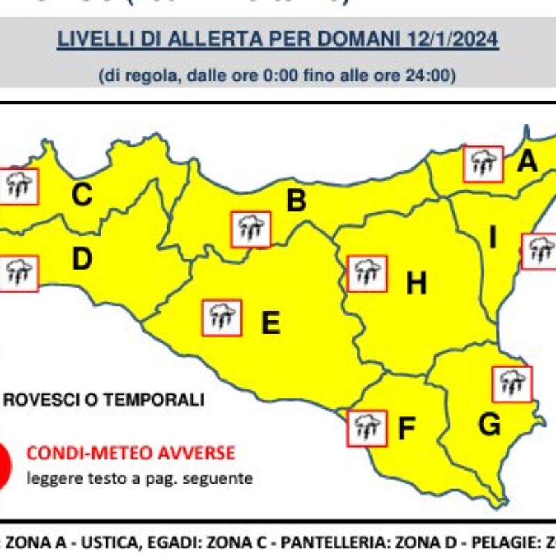 Allerta Gialla In Tutta La Sicilia Forte Vento E Temporali Soprattutto