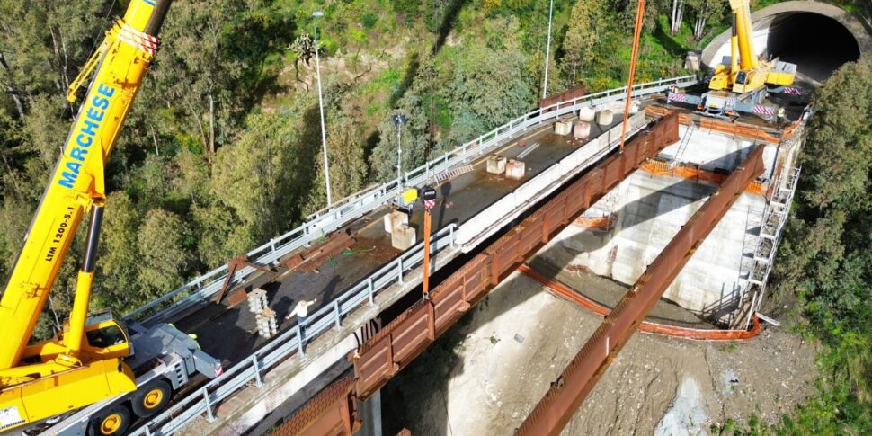 Messina I Lavori Al Viadotto Ritiro Varata Anche La Seconda E Ultima