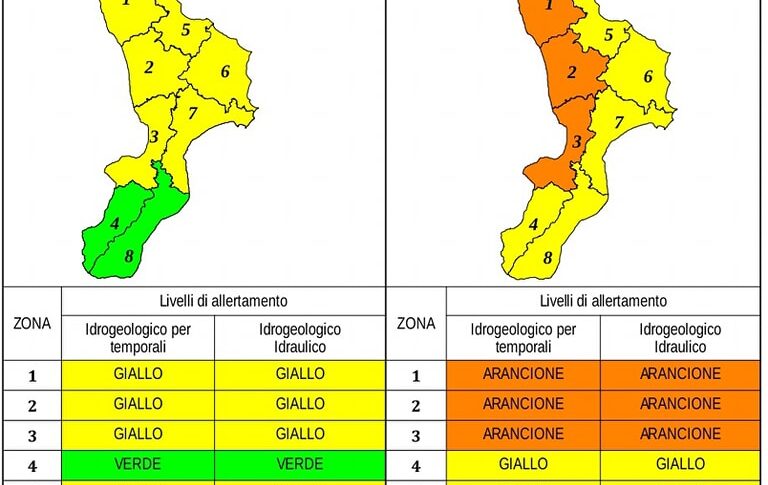 Meteo Ondata Di Maltempo In Calabria Allerta Arancione Domani Su