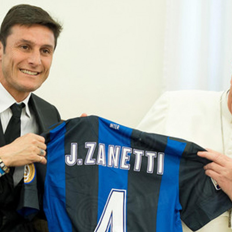 Zanetti e Papa Francesco