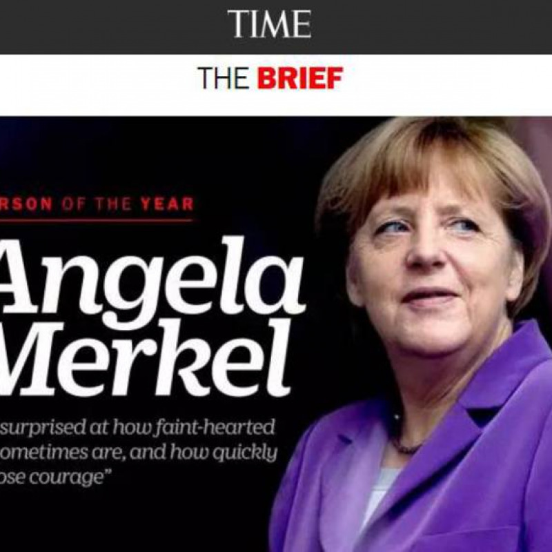 Merkel personaggiodell'anno per Time