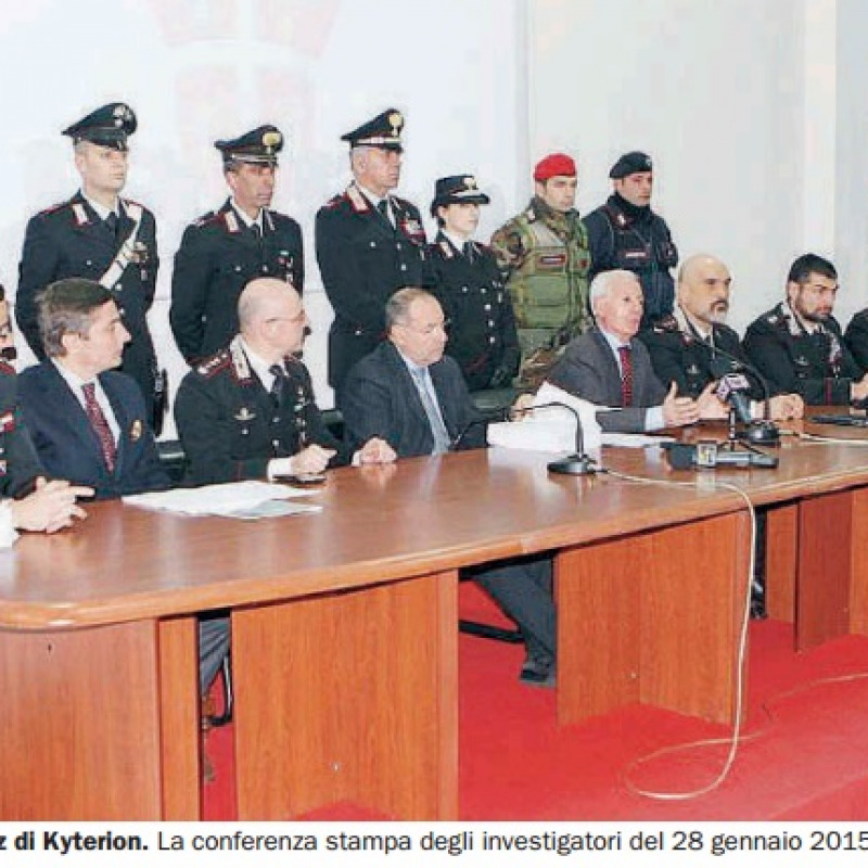 Kyterion, 16 a giudizio per mafia