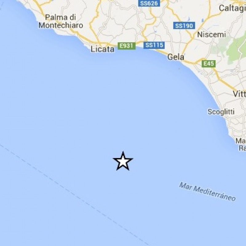 Terremoto al largo della costa iblea