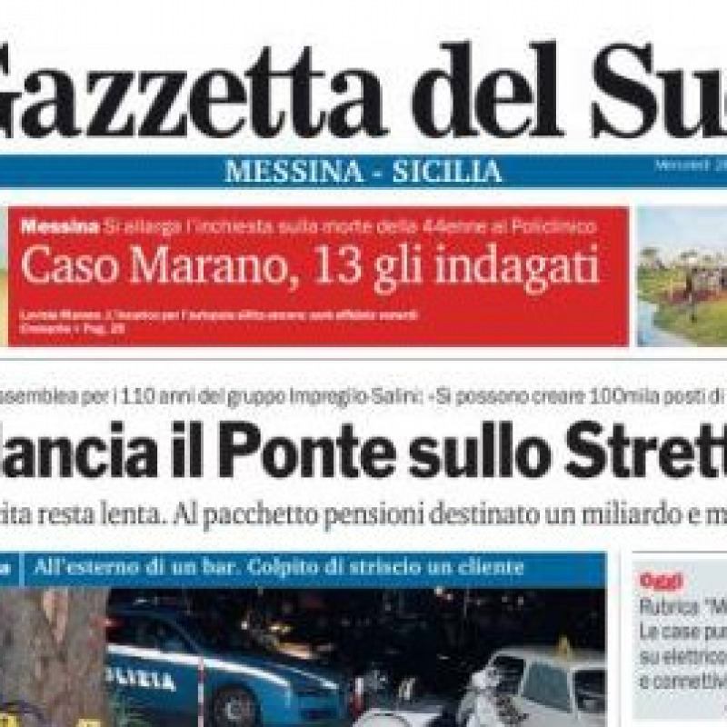 Gazzetta del Sud nella top ten dei quotidiani italiani