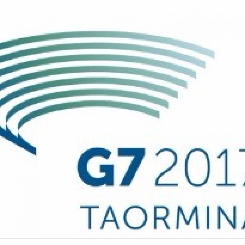 Renzi svela il logo del G7 di Taormina