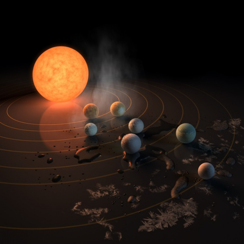 Scoperto un sistema solare con 7 pianeti 'fratelli' della Terra