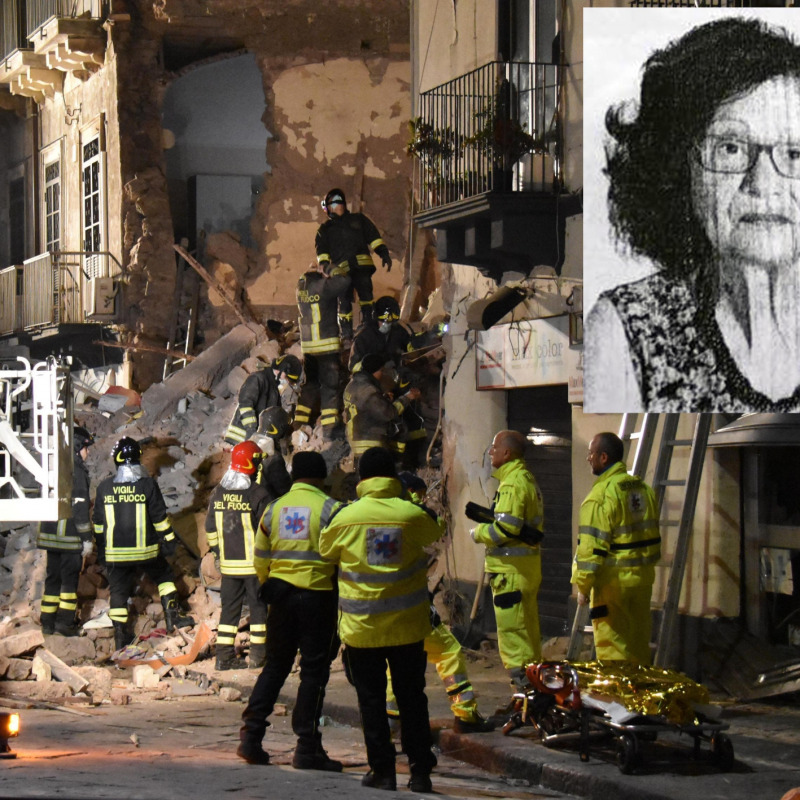Crolla palazzina a Catania: morta 85enne, grave bimba