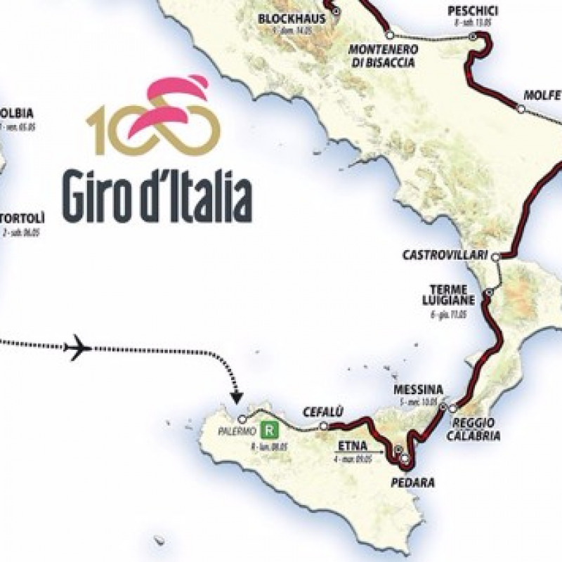Il Giro d'Italia sbarca in Sicilia