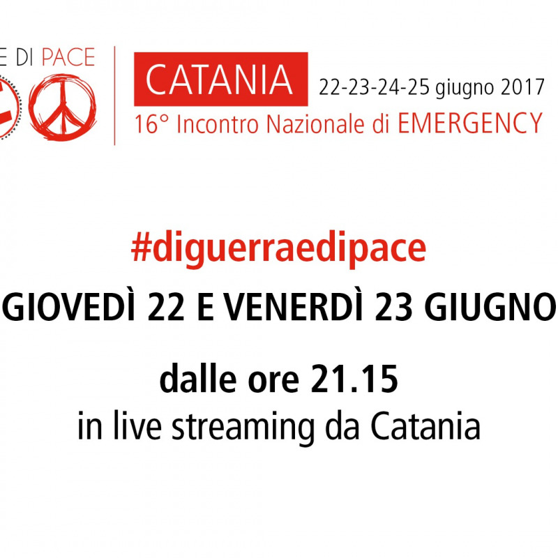 #diguerraedipace, segui la diretta da Catania