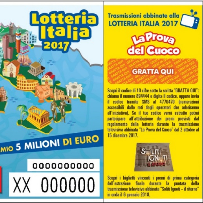 Lotteria Italia: i 5 biglietti estratti di prima categoria