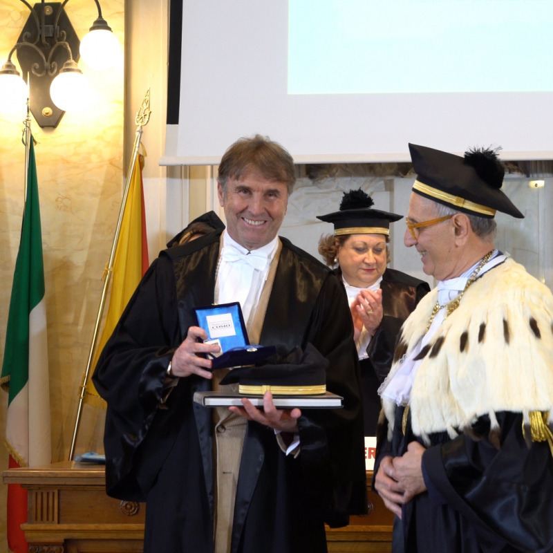 L' Università peloritana consegna il dottorato honoris causa all' imprenditore Cucinelli