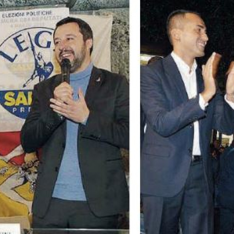 Arrivano Salvini e Di Maio, uniti a Roma e qui divisi