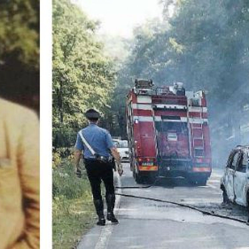 L’auto va in fiamme, muore Filippo Naro