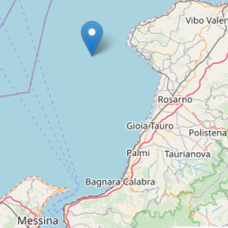 Sisma di 3,7 sulla costa tirrenica, trema anche Messina