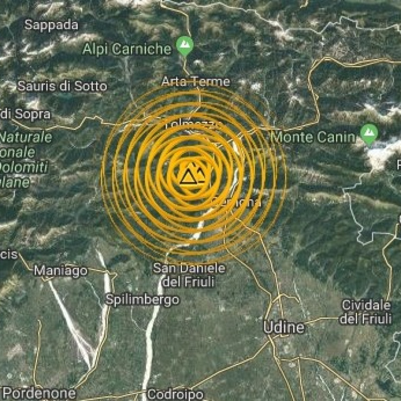 Terremoto, oltre venti scosse in Friuli