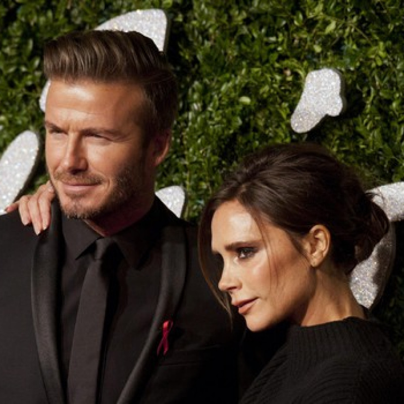 David Beckham con la moglie stilista ex cantante Victoria Beckham