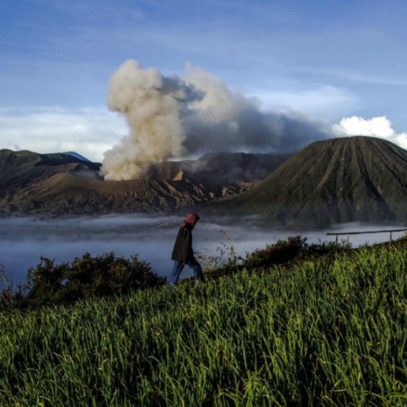Vulcano Bromo a Giava, in Indonesia