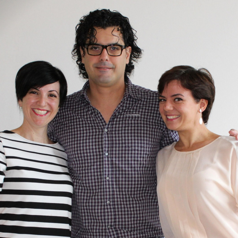 Nella foto i creatori del progetto, da sinistra: Maria Molica Lazzaro, Nino Scaffidi Chiarello e Verdiana Granata