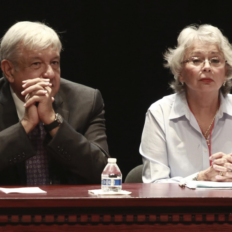 Andres Manuel Lopez Obrador e Olga Sanchez