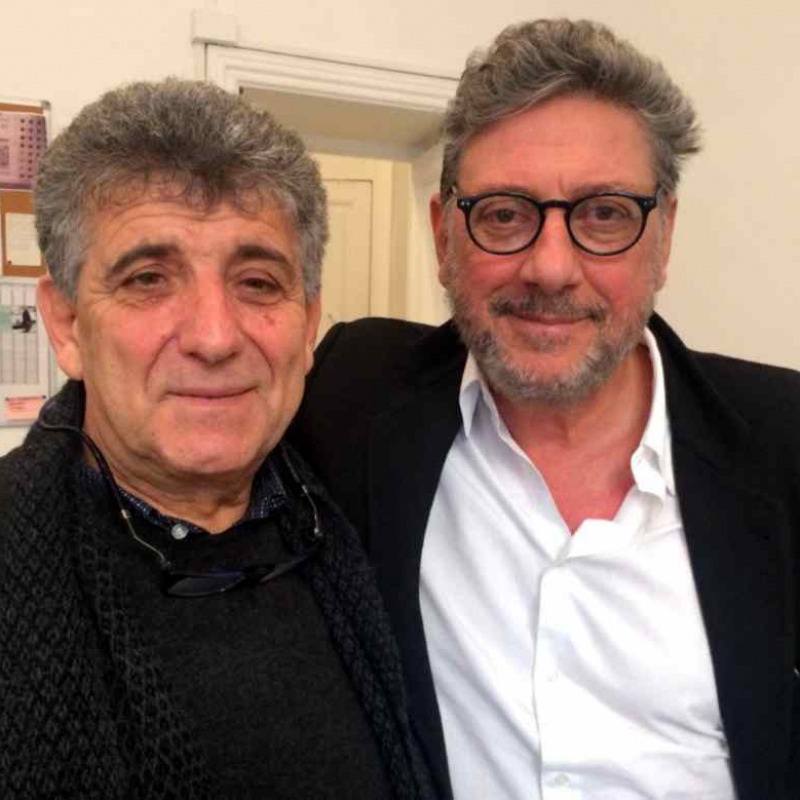 Il medico Pietro Bartolo e l'attore Sergio Castellitto