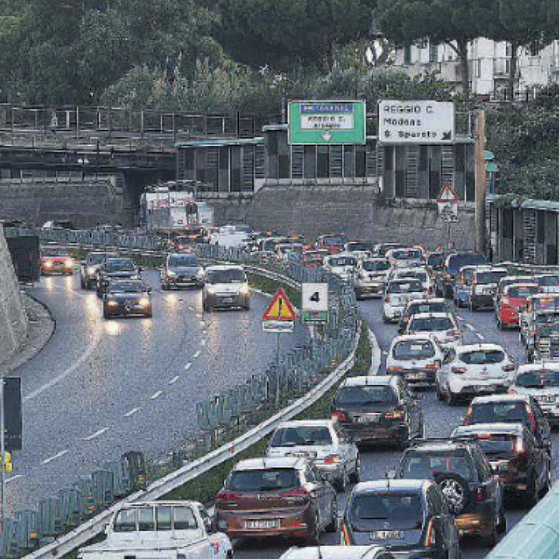 Traffico sulla tangenziale di Reggio Calabria