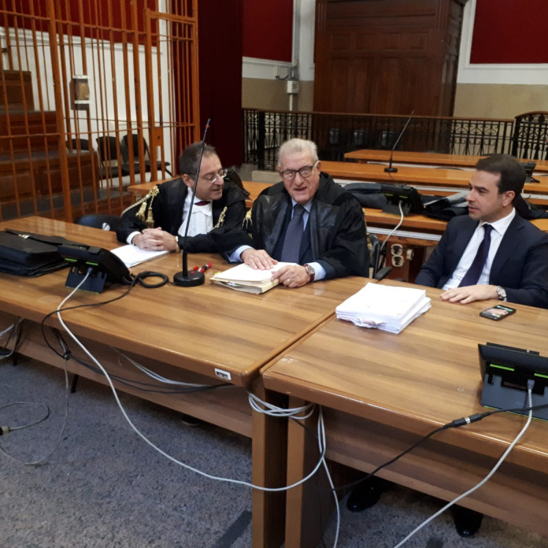 Gli avvocati Giacomo Iaria Antonio Manago' e Marco Gemelli in Corte d'Assise d'appello a Reggio