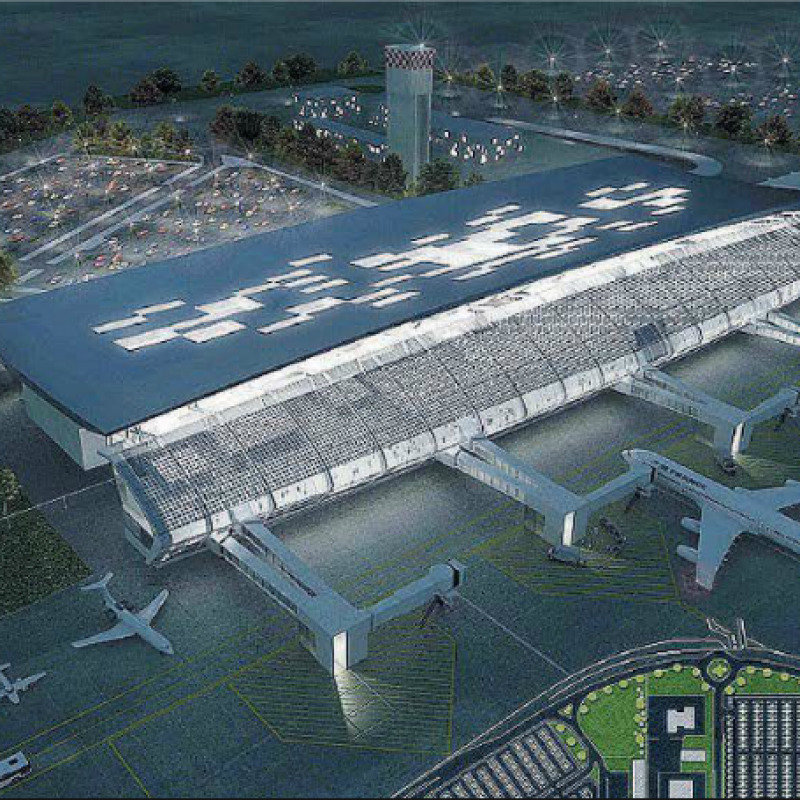 Aeroporto di Lamezia, rendering di progetto