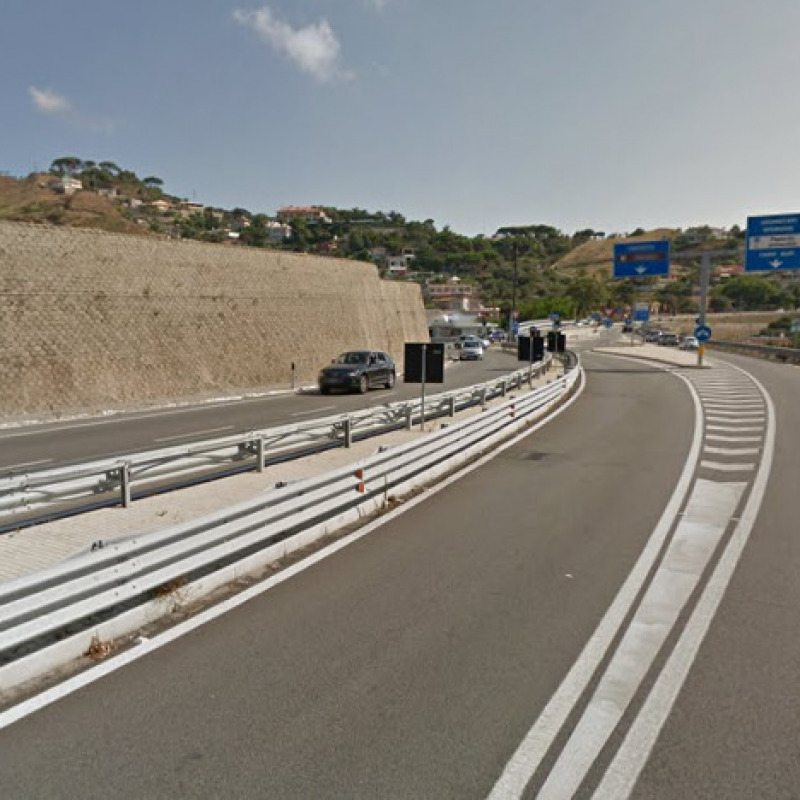 L'inizio della strada panoramica di Messina