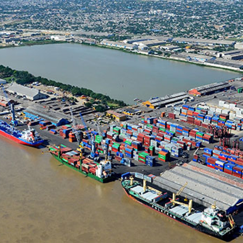 Il porto di Barranquilla in Colombia