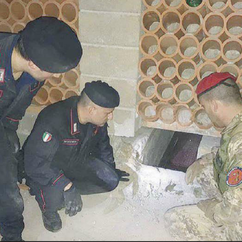 Un bunker scoperto dai carabinieri