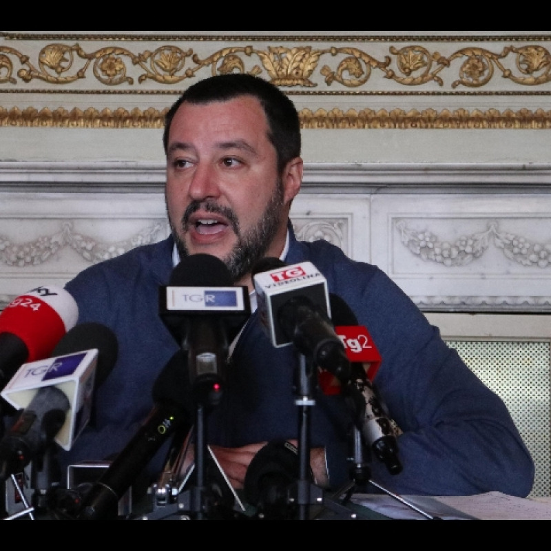 Il ministro dell'Interno, Matteo Salvini