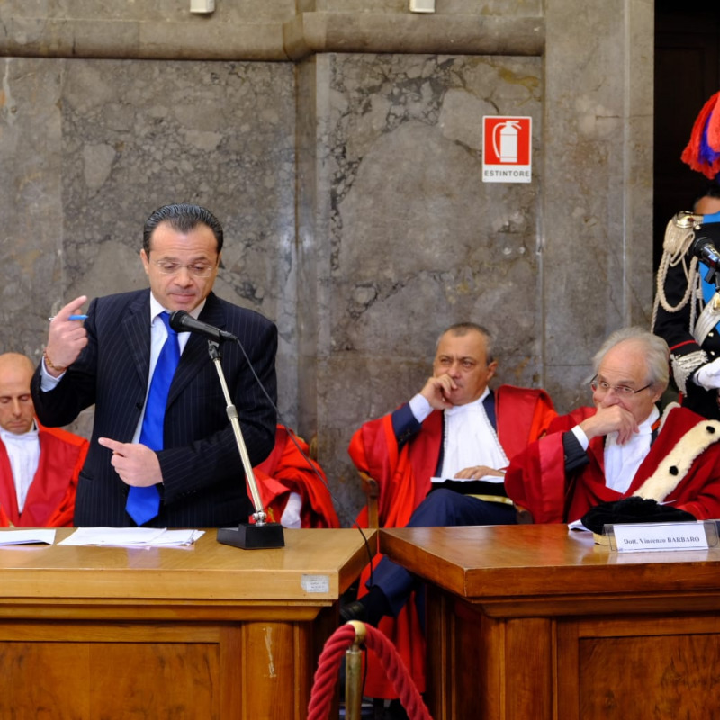 Il sindaco Cateno De Luca e il procuratore generale Vincenzo Barbaro