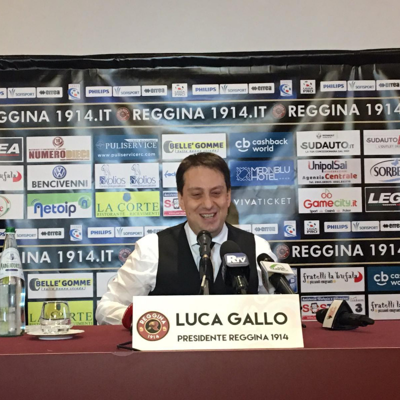 Il presidente della Reggina, Luca Gallo
