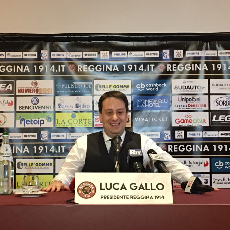 Il presidente della Reggina, Luca Gallo