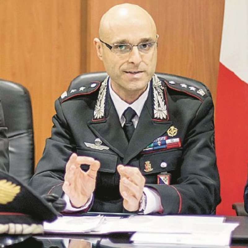 Il comandante provinciale dei carabinieri di Cosenza, Piero Sutera