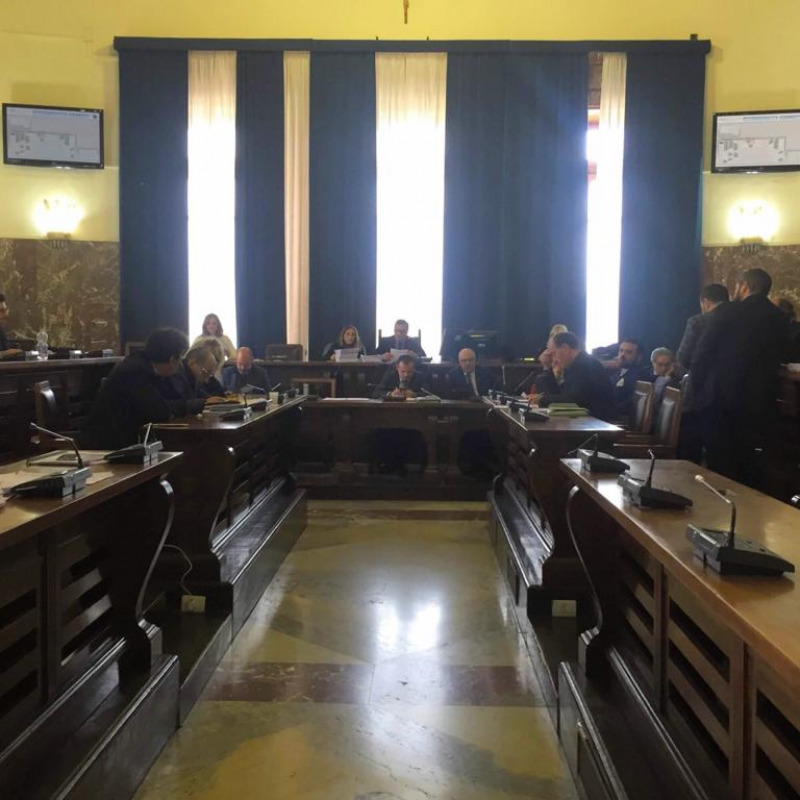 L'aula consiliare del Comune di Messina