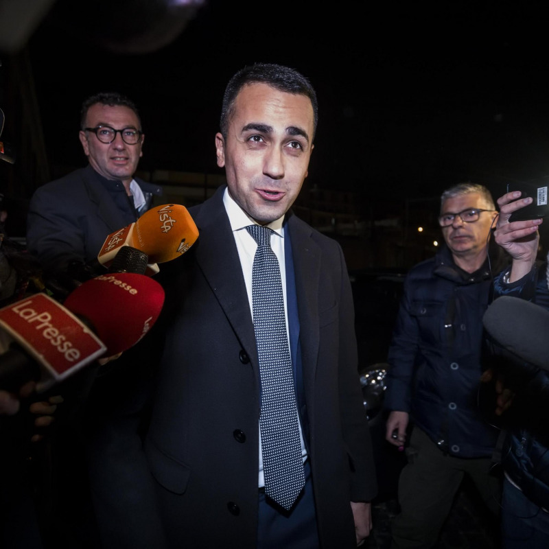 Luigi Di Maio arriva alla Camera per l'assemblea congiunta dei parlamentari del M5S