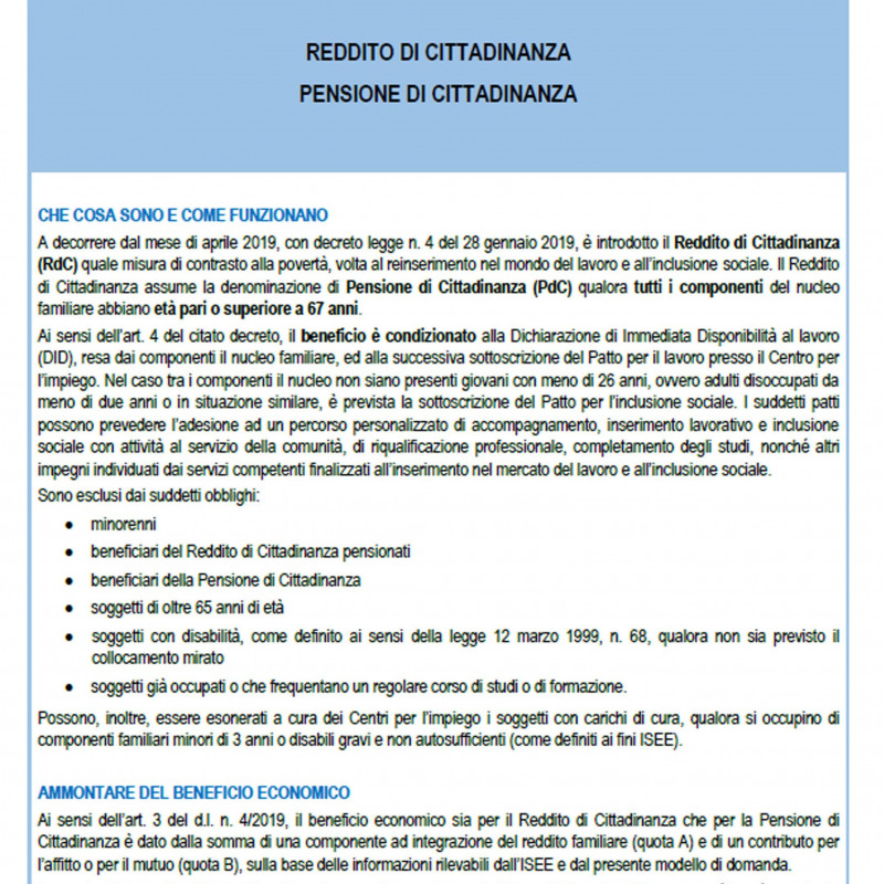 Reddito di cittadinanza, si parte: ecco i moduli dell'Inps per la domanda - Foto