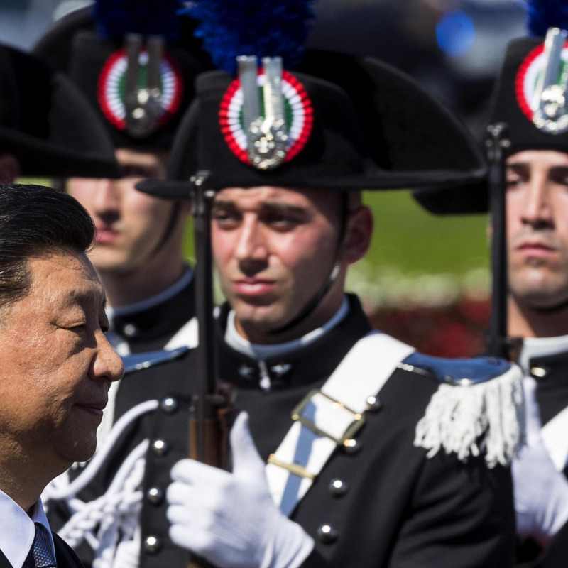 Il presidente Xi Jinping ieri a Roma