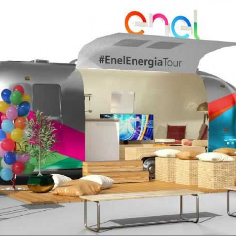 Il truck di Enel Energia Tour