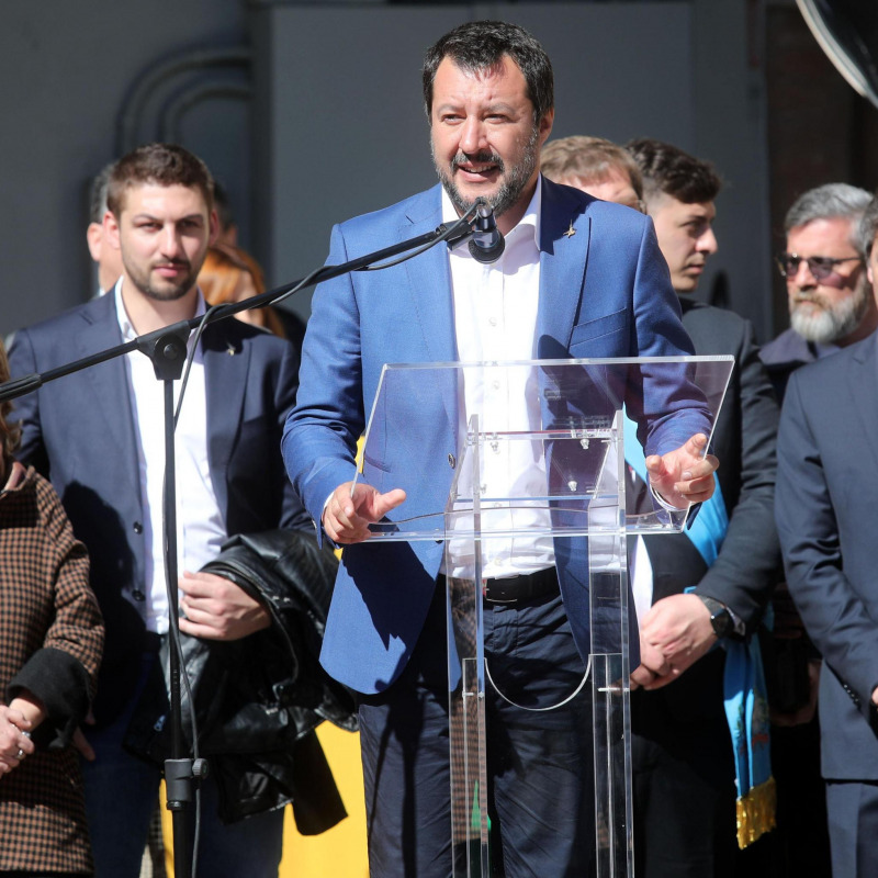 Il vice presidente del Consiglio e ministro dell'Interno, Matteo Salvini