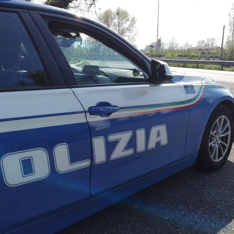 Polizia sul viale Isonzo