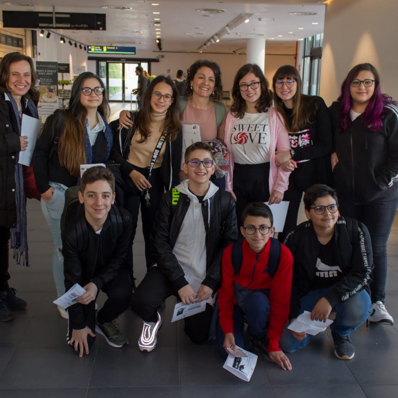 I dieci studenti dell'istituto "Manzoni-Dina e Clarenza"