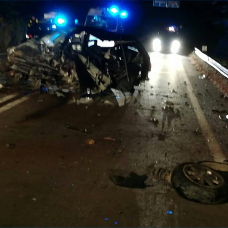 L'incidente sulla Palermo-Sciacca (Foto pagina Facebook "Il futuro dipende da te")