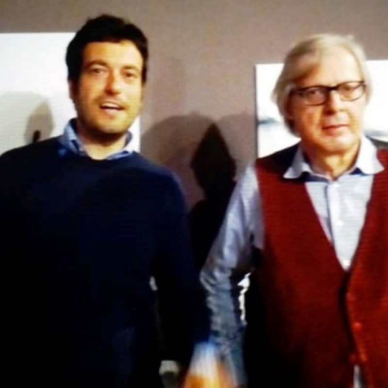 Daniele Rizzuti con Vittorio Sgarbi
