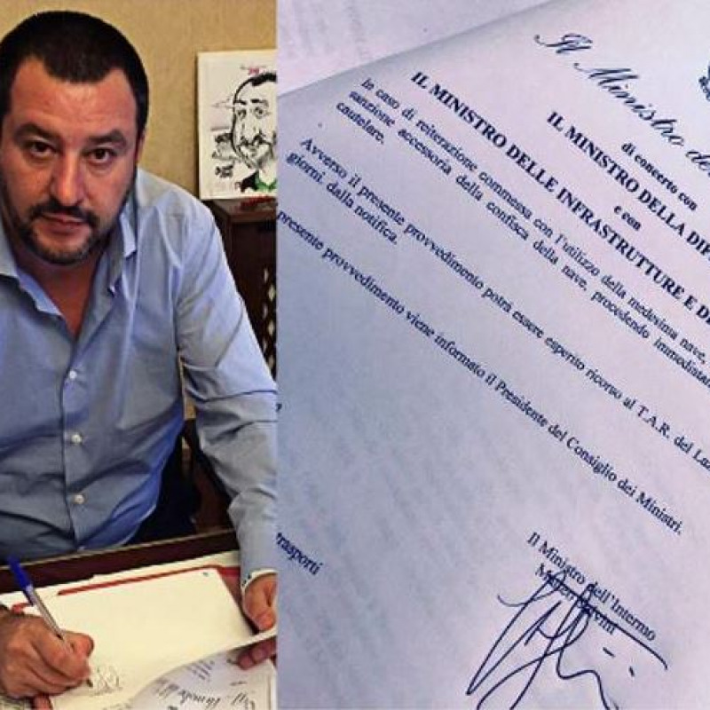 Salvini firma il divieto