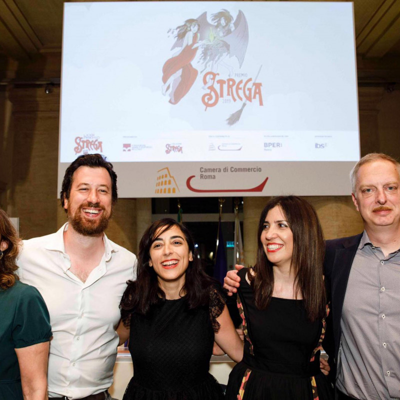 La cinquina del Premio Strega 2019: Benedetta Cibrario, Marco Missiroli, Claudia Durastanti, Nadia Terranova e Antonio Scurati