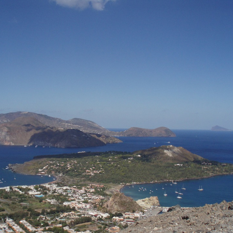 Veduta delle isole Eolie