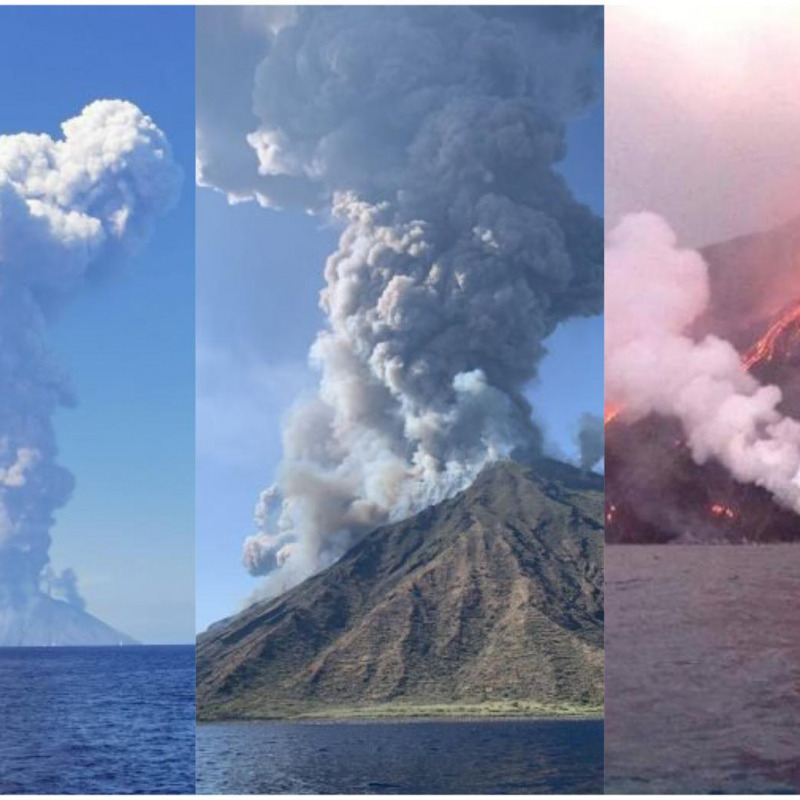 Le fasi dell'eruzione